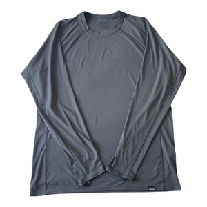 Patagonia Capilene Midweight Base Layer Shirt Mens Size XL/L Long Sleeve Gray